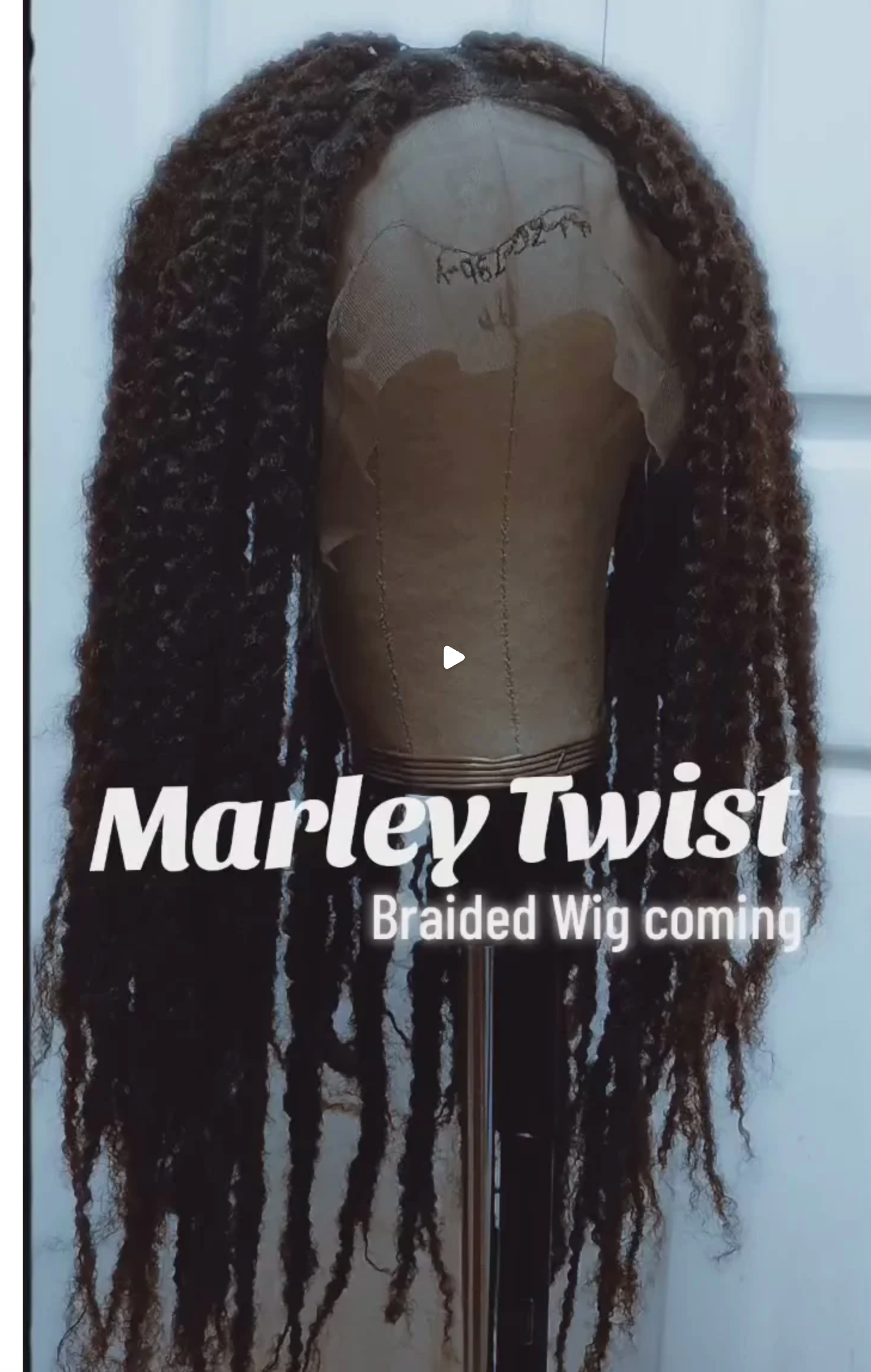 BraidGirl Crocheted Marley Chunky Twist Synthetic Wig Unit Multi Color